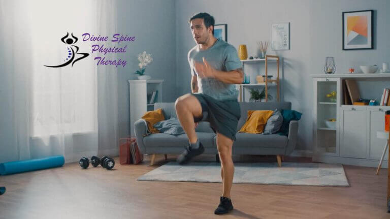man doing exercises